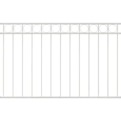 Clôtures & Barrières-vidaXL Élément de clôture Assen 170 x 100 cm Acier Blanc