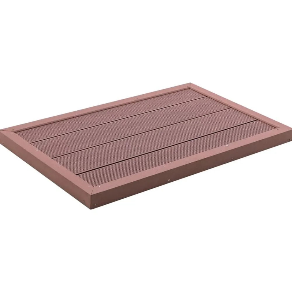 Piscine & Spa-vidaXL Élément de plancher pour douche solaire 101x63x5,5cm WPC Marron