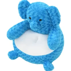 vidaXL éléphant en peluche Bleu
