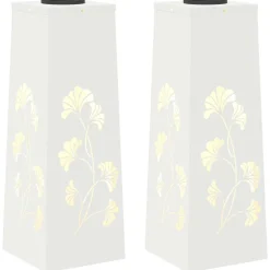 vidaXL Lumière de chemin LED solaire 2 pcs Acier laminé à froid
