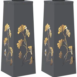 vidaXL Lumière de chemin LED solaire 2 pcs