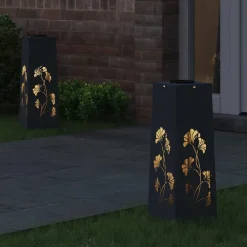 vidaXL Lumière de chemin LED solaire 2 pcs