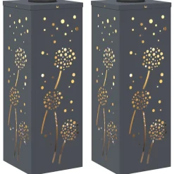 vidaXL Lumière de chemin LED solaire 2 pcs