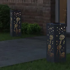vidaXL Lumière de chemin LED solaire 2 pcs