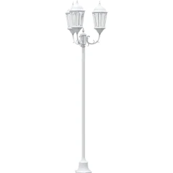 vidaXL Lumière de jardin 57 x 49 x 241 cm Aluminium et verre