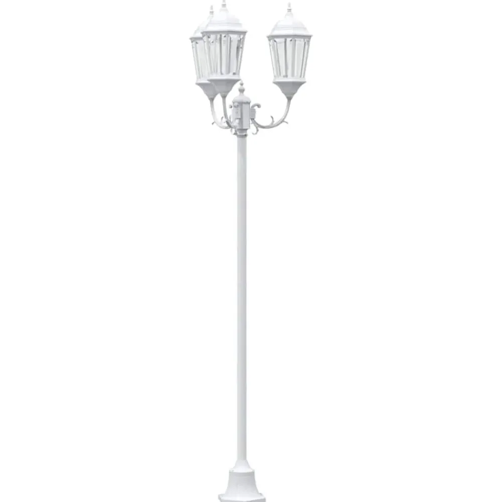 vidaXL Lumière de jardin 57 x 49 x 241 cm Aluminium et verre