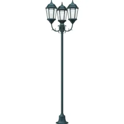 Luminaires-vidaXL Lumière de jardin Vert vintage brossé 57 x 49 x 241 cm Vert foncé