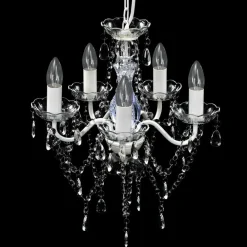 Luminaires-vidaXL Lustre 5 ampoules Transparent