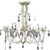 Luminaires-vidaXL Lustre suspendu en cristal 5 douilles d'ampoule