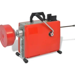 Produits Ménagers-vidaXL Machine de nettoyage de tuyaux 250W 15 m x 16 mm 4,5 m x 9,5 mm