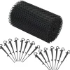 Matériaux De Construction-vidaXL Maille de gouttière 4 pcs avec clips PEHD 1,08 ㎡