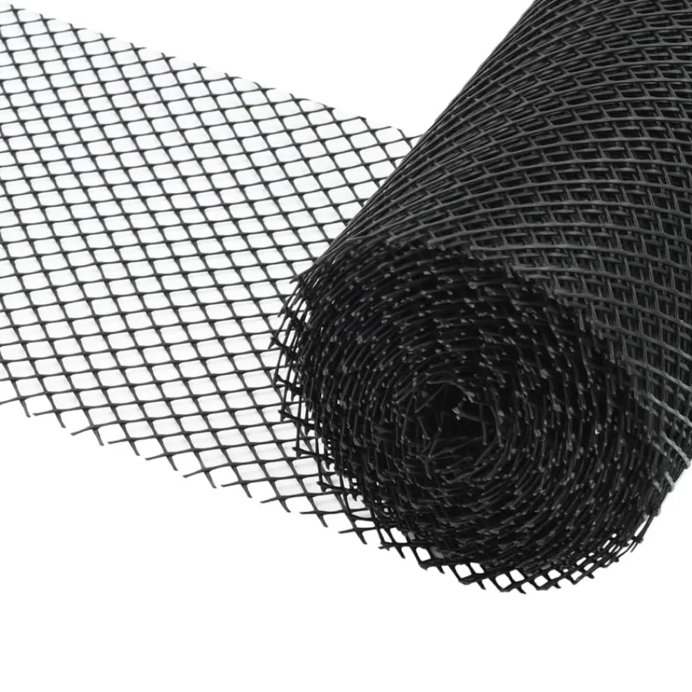 Matériaux De Construction-vidaXL Maille de gouttière 4 pcs avec clips PEHD 1,08 ㎡