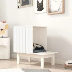 vidaXL Maison pour chat 60x36x60 cm Bois de pin massif