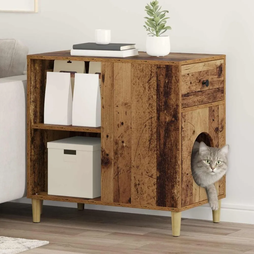vidaXL Maison pour chat 72 x 42.5 x 70 cm