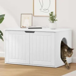 vidaXL Maison pour chat 85 x 55 x 50,5 cm Bois d'ingénierie