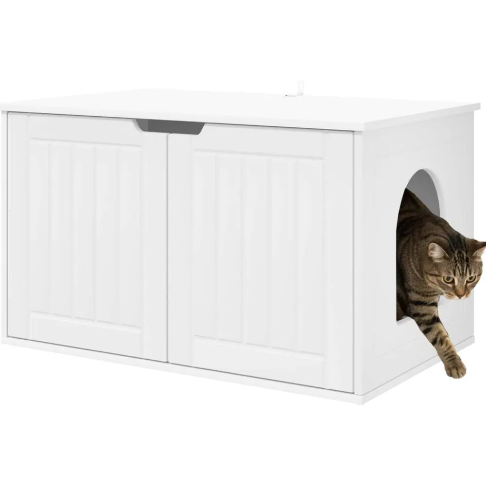 vidaXL Maison pour chat 85 x 55 x 50,5 cm Bois d'ingénierie