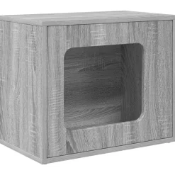 vidaXL Maison pour chat Gris Sonoma 51 x 30 x 42,5 cm