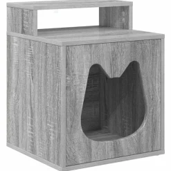 vidaXL Maison pour chat Gris Sonoma 42,5 x 40 x 53,5 cm