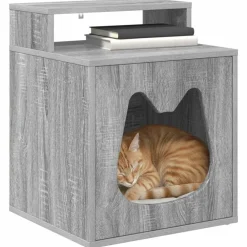 vidaXL Maison pour chat Gris Sonoma 42,5 x 40 x 53,5 cm