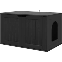 vidaXL Maison pour chat 85 x 55 x 50,5 cm Bois d'ingénierie