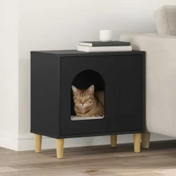 vidaXL Maison pour chat 51 x 30 x 52 cm Bois d'ingénierie