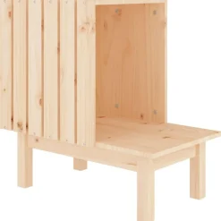 vidaXL Maison pour chat 60x36x60 cm Bois de pin massif