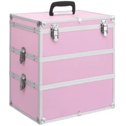 vidaXL Mallette à maquillage 37x24x40 cm Aluminium