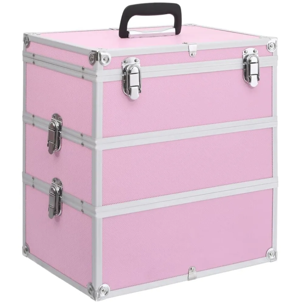 vidaXL Mallette à maquillage 37x24x40 cm Aluminium