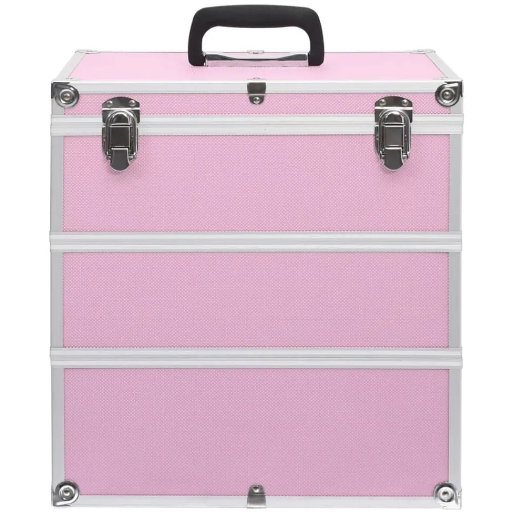 vidaXL Mallette à maquillage 37x24x40 cm Aluminium