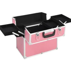 vidaXL Mallette à maquillage 38x23x34 cm aluminium