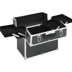 vidaXL Mallette à maquillage 38x23x34 cm aluminium