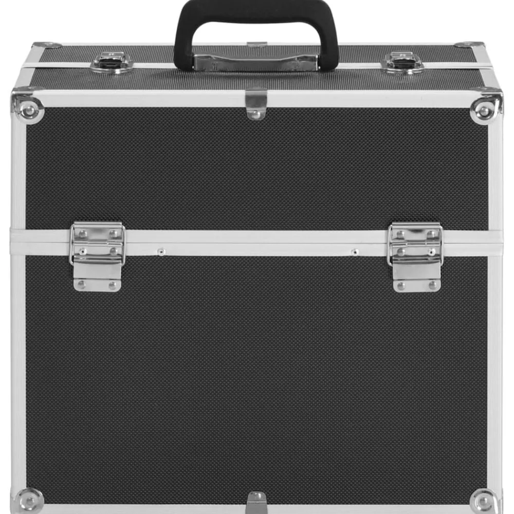 vidaXL Mallette à maquillage 38x23x34 cm aluminium