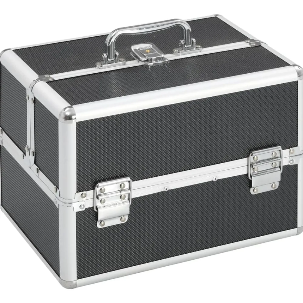 vidaXL Mallette à maquillage 22x30x21 cm Aluminium
