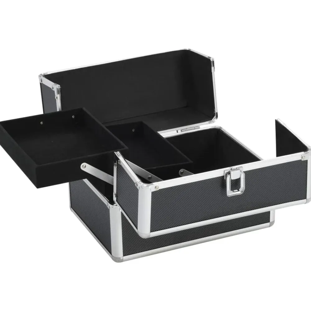 vidaXL Mallette à maquillage 22x30x21 cm Aluminium
