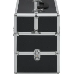 Bagages & Maroquinerie-vidaXL Mallette à maquillage 37x24x35 cm Aluminium Noir