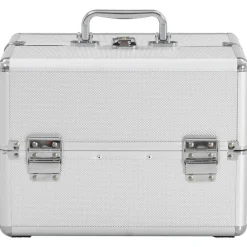 Bagages & Maroquinerie-vidaXL Mallette à maquillage 22x30x21 cm é Aluminium Argent
