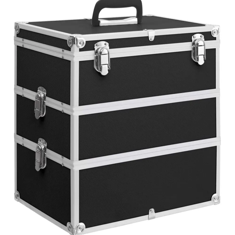 vidaXL Mallette à maquillage 37x24x40 cm Aluminium