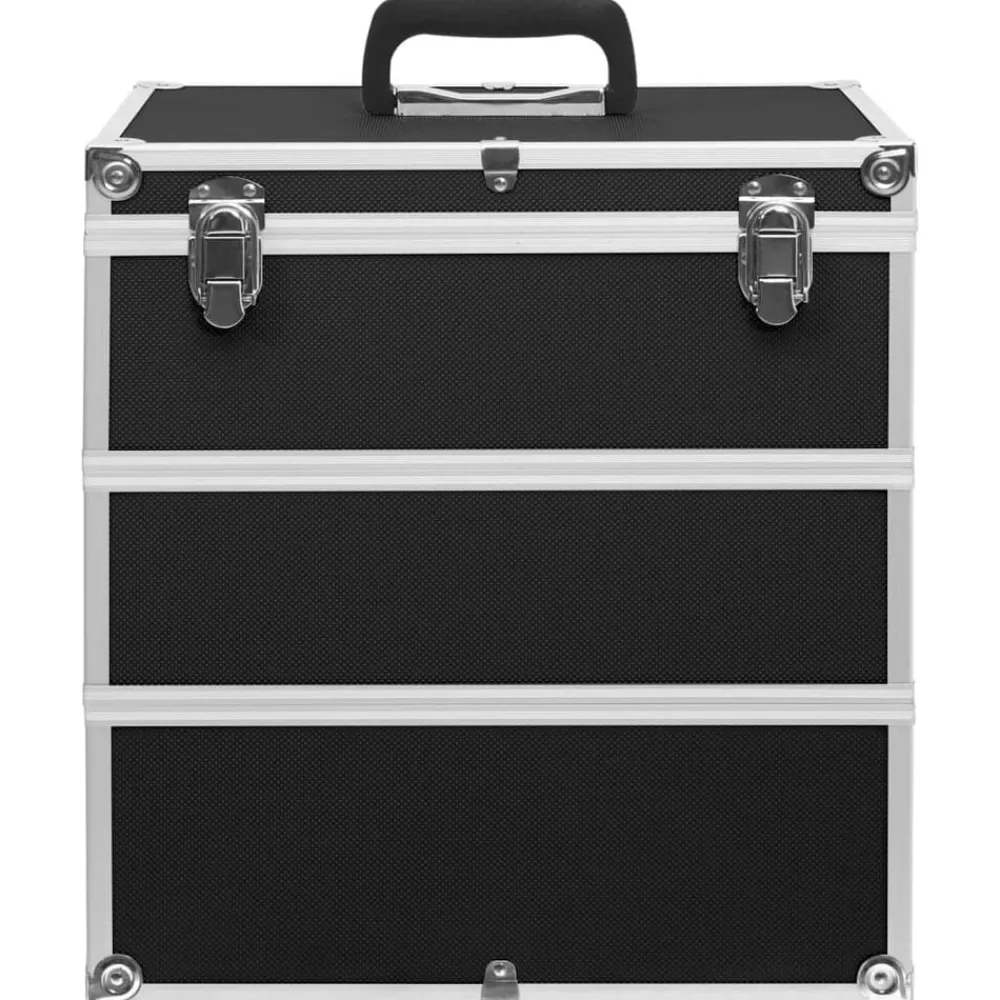 vidaXL Mallette à maquillage 37x24x40 cm Aluminium
