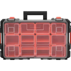Appareils Photo-vidaXL Mallette de transport portable noir 55,5x34,5x13,5 cm PP