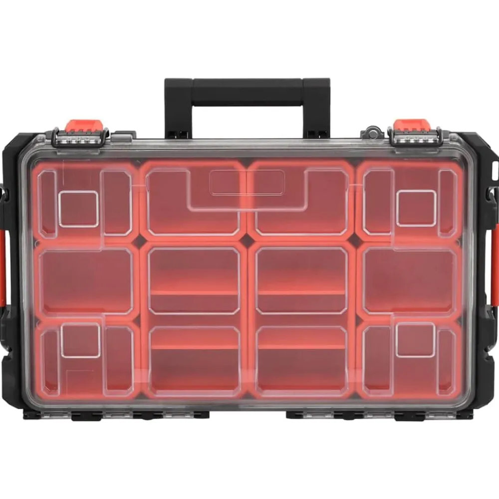 Appareils Photo-vidaXL Mallette de transport portable noir 55,5x34,5x13,5 cm PP
