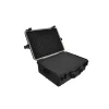 vidaXL Mallette de transport robuste Noir avec mousse 35 Litres