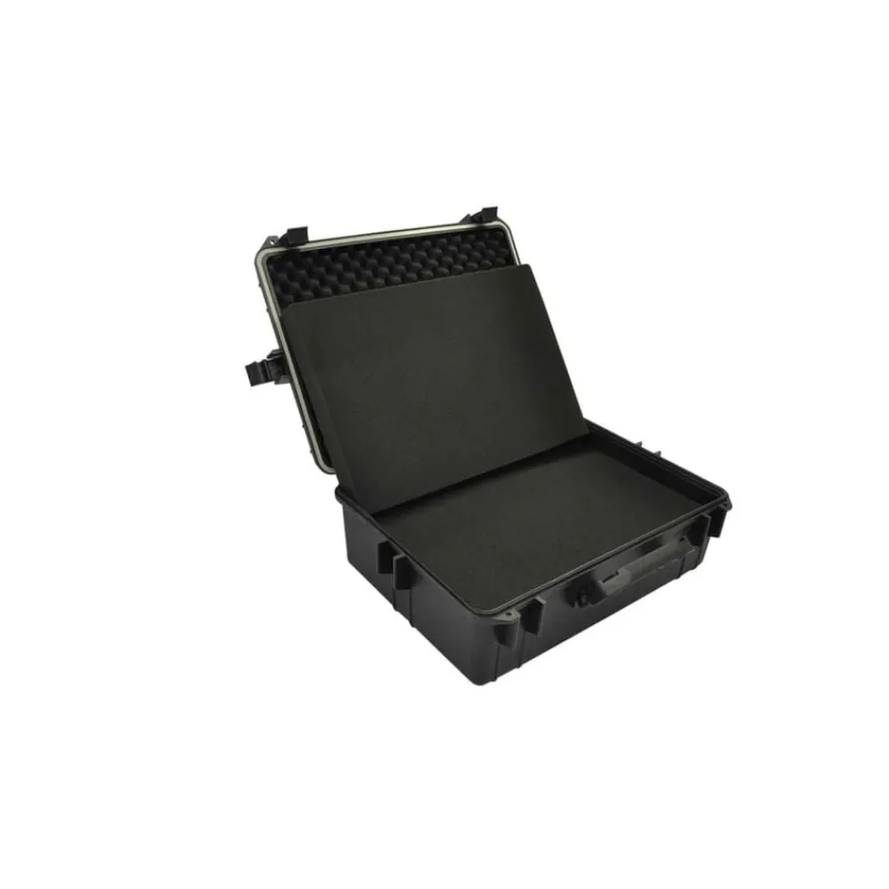 vidaXL Mallette de transport robuste Noir avec mousse 35 Litres