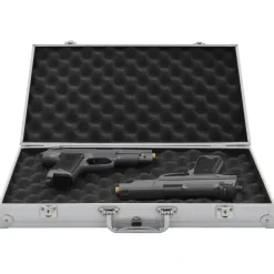 Pour Adultes-vidaXL Mallette pour arme à feu Aluminium ABS é Argent