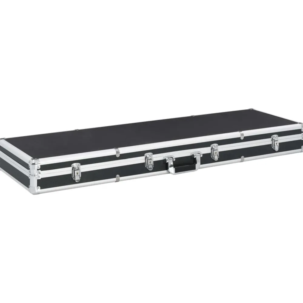 Pour Adultes-vidaXL Mallette pour arme à feu 118 x 38 x 12 cm Aluminium Noir