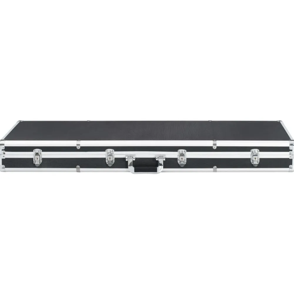 Pour Adultes-vidaXL Mallette pour arme à feu 118 x 38 x 12 cm Aluminium Noir