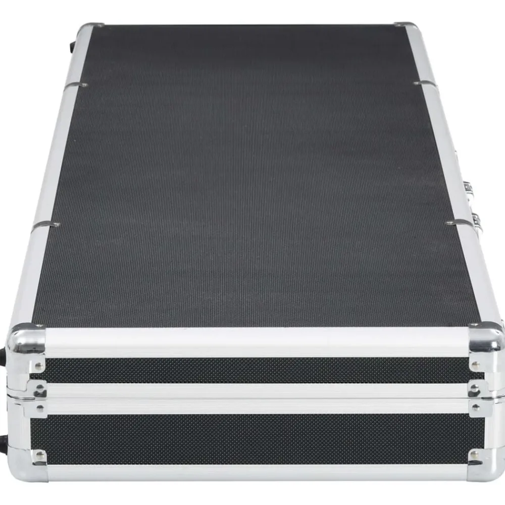 Pour Adultes-vidaXL Mallette pour arme à feu 118 x 38 x 12 cm Aluminium Noir