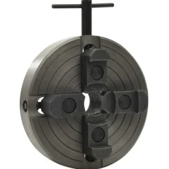 vidaXL Mandrin à bois à 4 mâchoires connexion M33 acier noir 150x63 mm