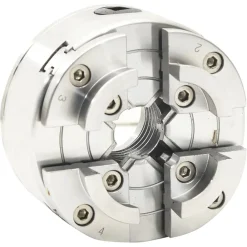 Outils-vidaXL Mandrin à bois à 4 mâchoires connexion M33 argenté 96 mm