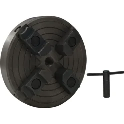 Outils-vidaXL Mandrin à bois à 4 mâchoires connexion M18 acier noir 150x63 mm