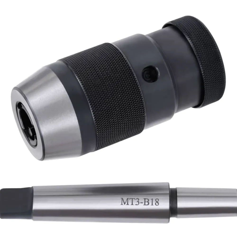 vidaXL Mandrin de perçage MT3-B18 avec plage de serrage de 16 mm